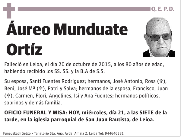 Áureo Munduate Ortíz