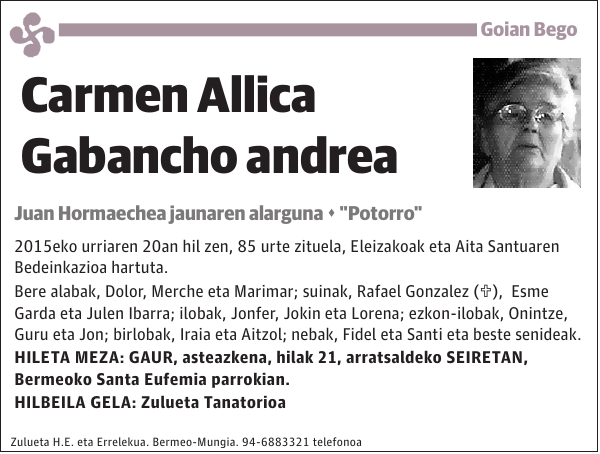 Carmen Allica Gabancho