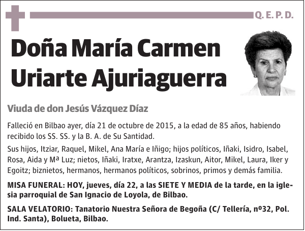 María Carmen Uriarte Ajuriaguerra