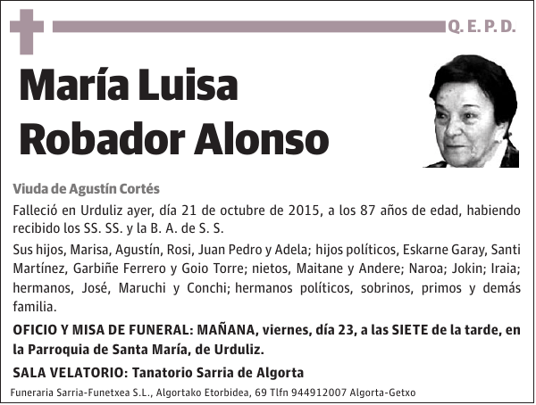 María Luisa Robador Alonso