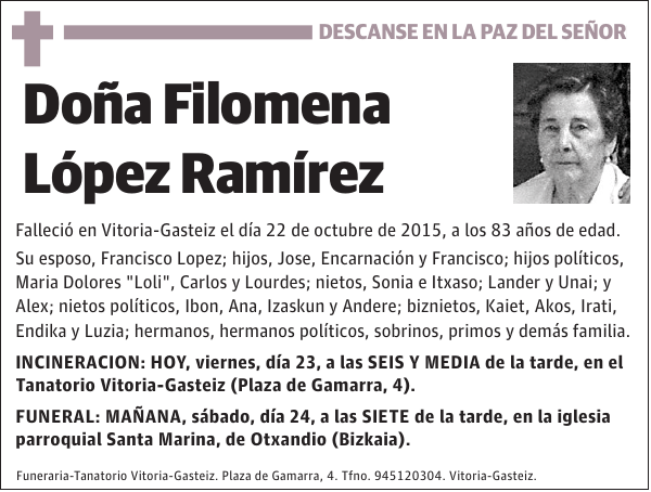 Filomena López Ramírez