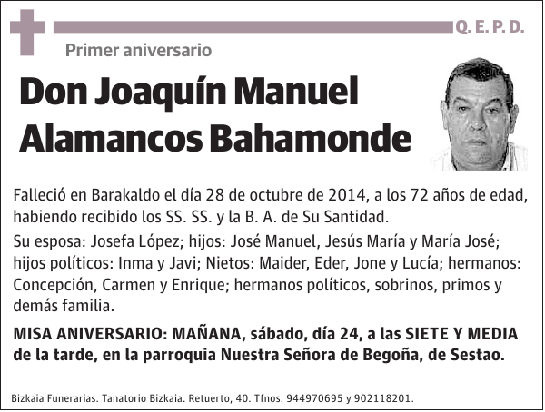 Joaquín Manuel Alamancos Bahamonde