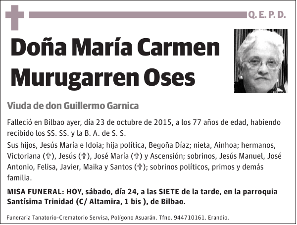 María Carmen Murugarren Oses