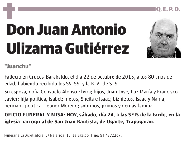 Juan Antonio Ulizarna Gutiérrez