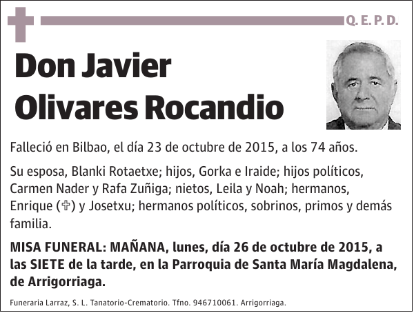 Javier Olivares Rocandio