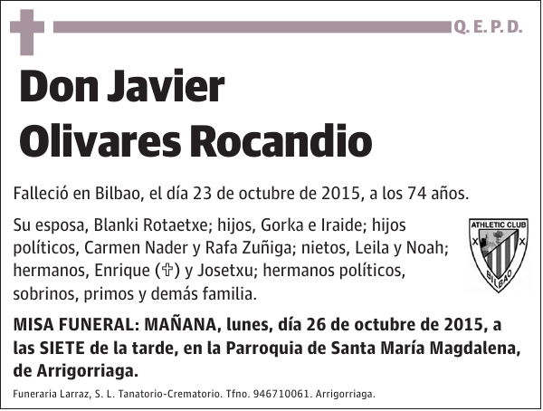 Javier Olivares Rocandio