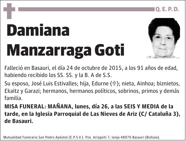 Damiana Manzarraga Goti