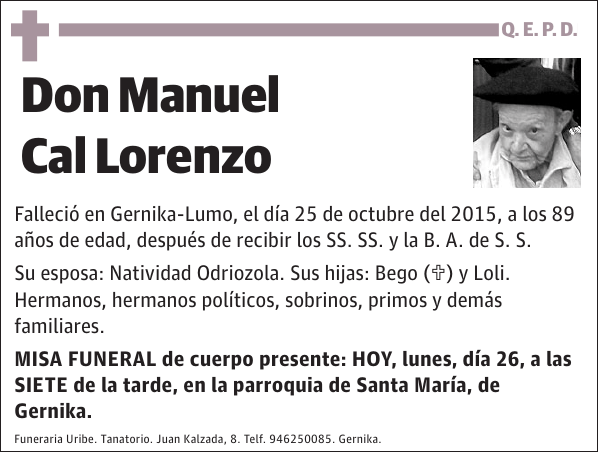 Manuel Cal Lorenzo