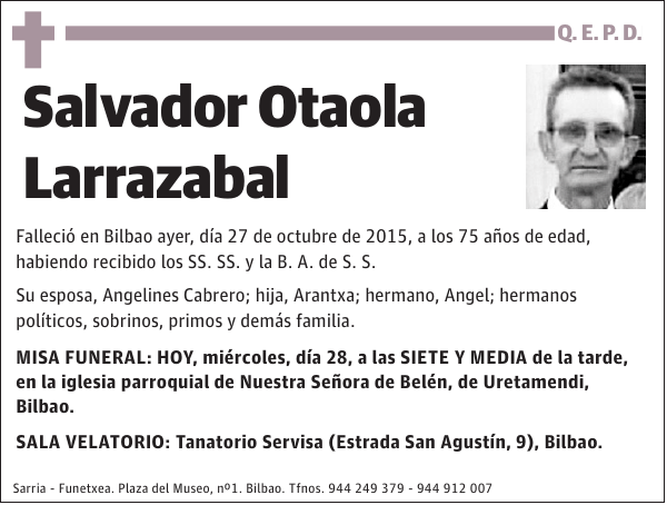 Salvador Otaola Larrazabal