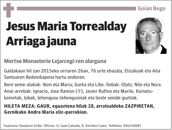 Jesus Maria Torrealday Arriaga