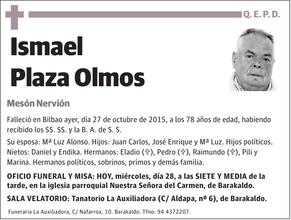 Ismael Plaza Olmos