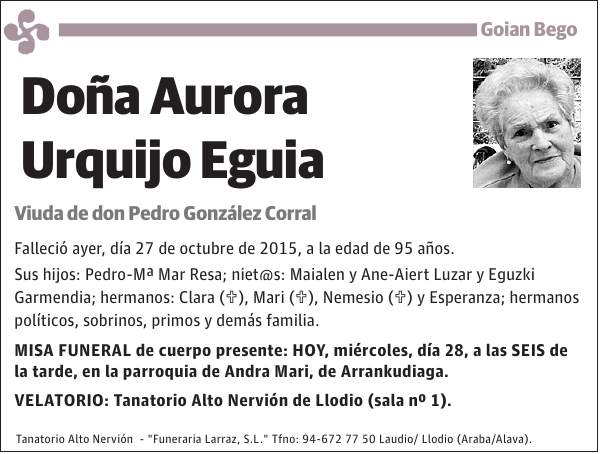 Aurora Urquijo Eguia