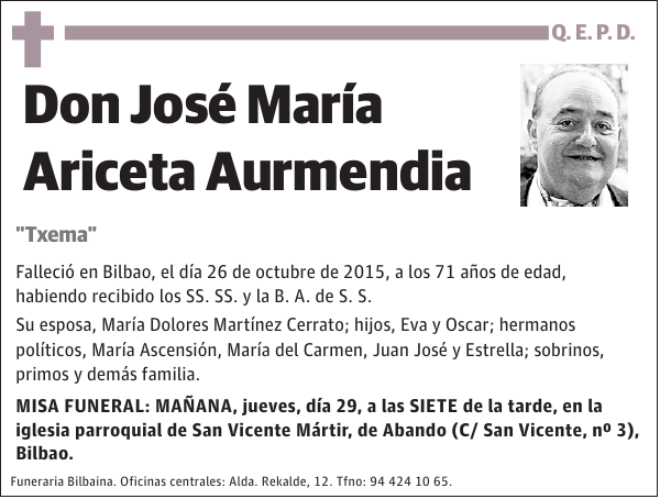 José María Ariceta Aurmendia