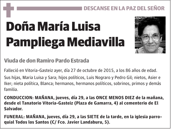 María Luisa Pampliega Mediavilla