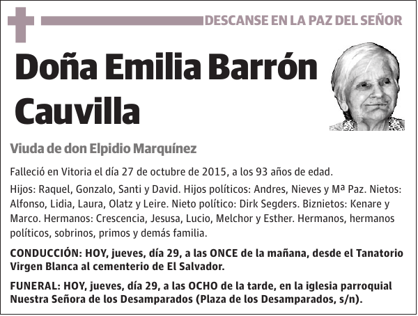 Emilia Barrón Cauvilla