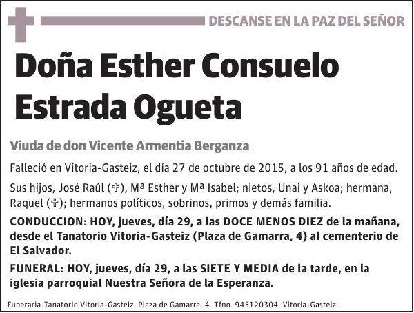 Esther Consuelo Estrada Ogueta