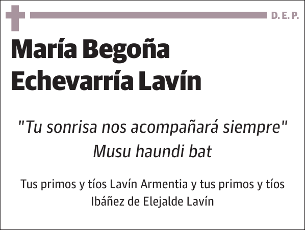 María Begoña Echevarría Lavín