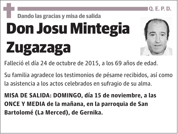 Josu Mintegia Zugazaga