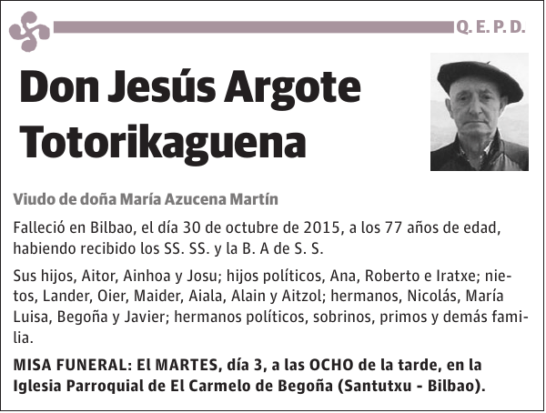 Jesús Argote Totorikaguena