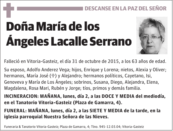 María de los Ángeles Lacalle Serrano