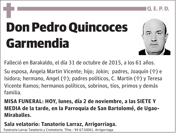 Pedro Quincoces Garmendia