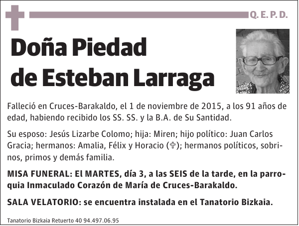 Piedad de Esteban Larraga