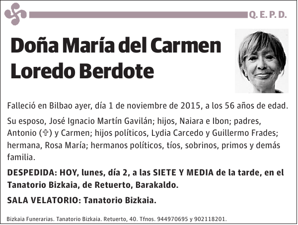 María del Carmen Loredo Berdote