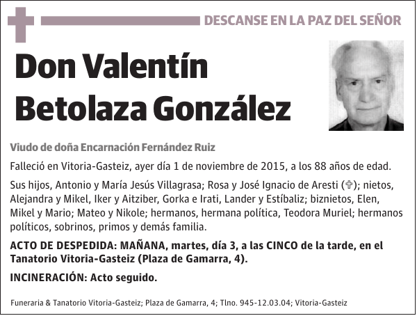 Valentín Betolaza González