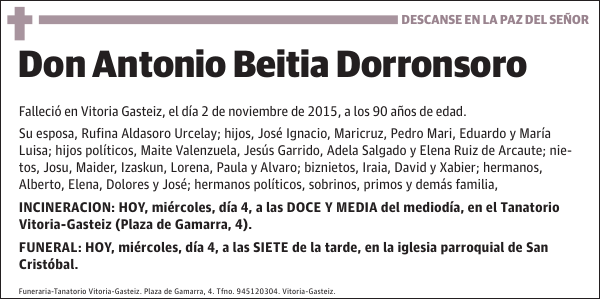 Antonio Beitia Dorronsoro