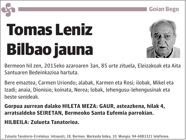 Tomas Leniz Bilbao