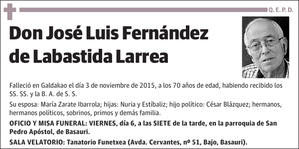 José Luis Fernández de Labastida Larrea