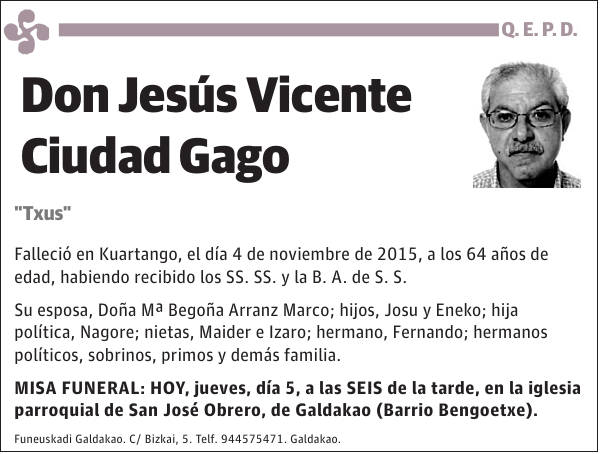 Jesús Vicente Ciudad Gago