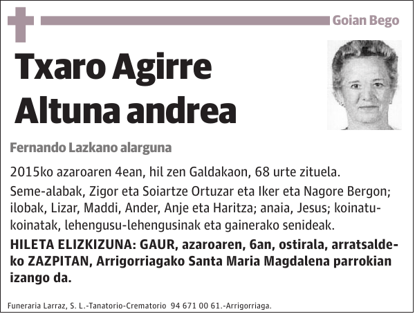 Txaro Agirre Altuna