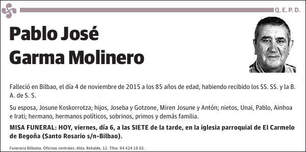 Pablo José Garma Molinero