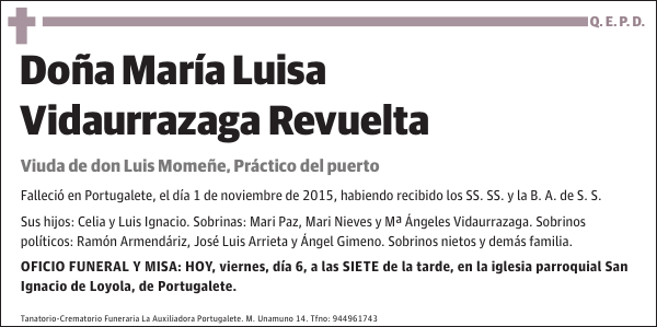 María Luisa Vidaurrazaga Revuelta