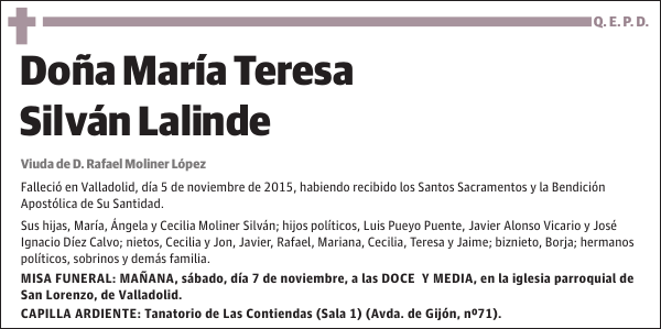 María Teresa Silván Lalinde