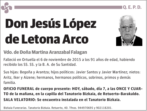 Jesús López de Letona Arco