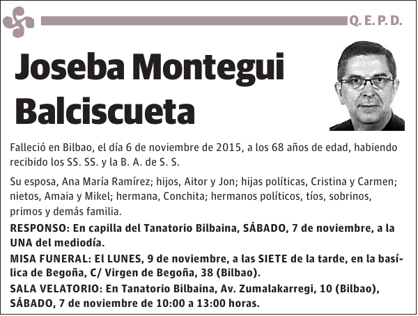 Joseba Montegui Balciscueta