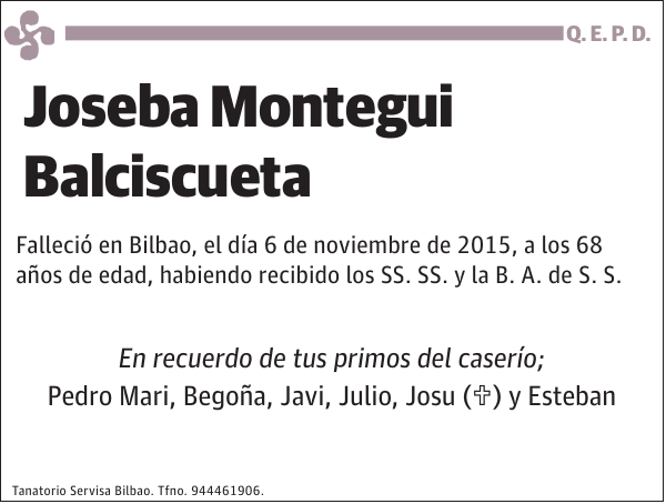 Joseba Montegui Balciscueta