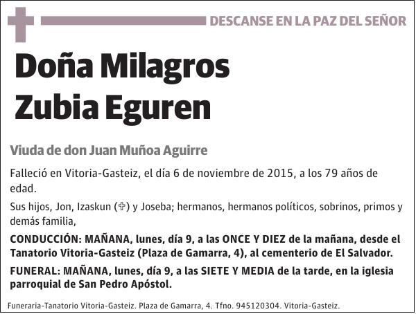 Milagros Zubia Eguren