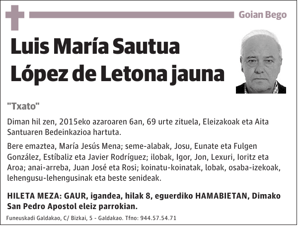 Luis María Sautua López de Letona