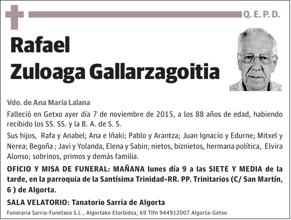 Rafael Zuloaga Gallarzagoitia