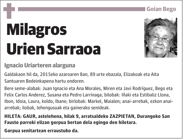 Milagros Urien Sarraoa