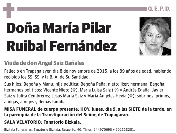 María Pilar Ruibal Fernández