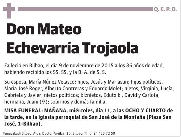 Mateo Echevarría Trojaola