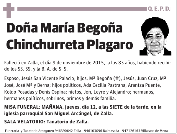 María Begoña Chinchurreta Plagaro