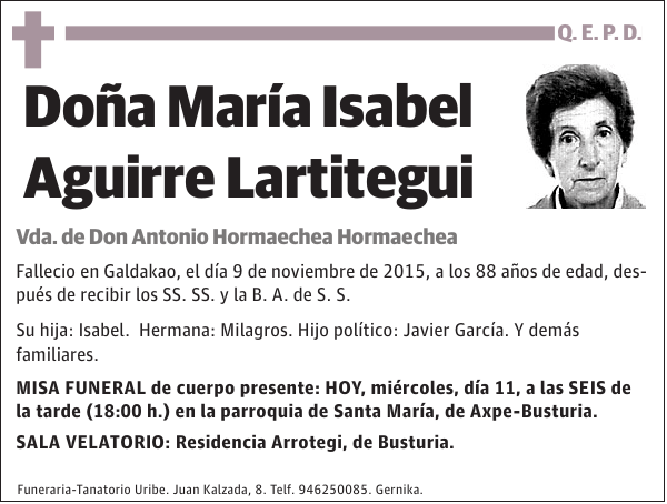 María Isabel Aguirre Lartitegui