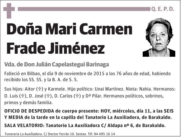 Mari Carmen Frade Jiménez