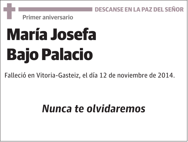 María Josefa Bajo Palacio