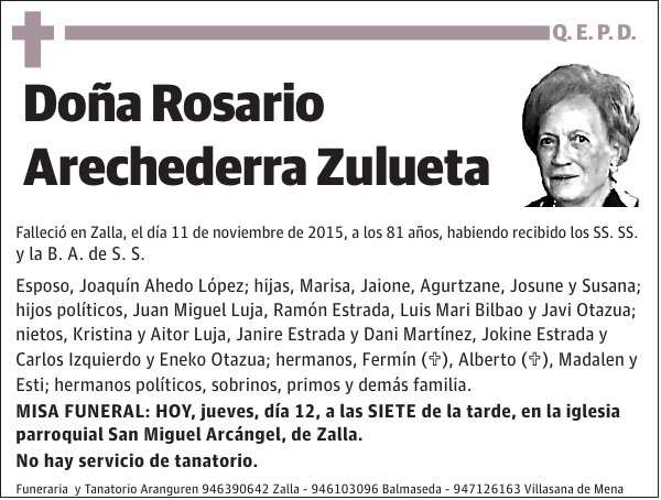 Rosario Arechederra Zulueta